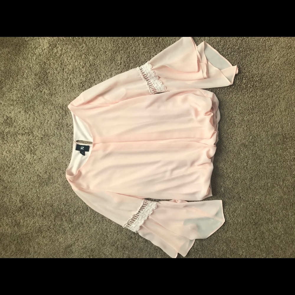 Pink Bell Sleeves Top